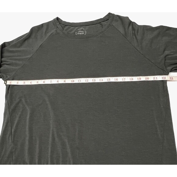 Cozy Earth Women Crew Neck Sweatshirt Ultra Soft Bamboo Crew Neck Lounge XL Gray - Picture 11 of 12